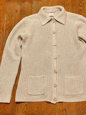 Laura Ashley cardigan, silk/linen/cotton